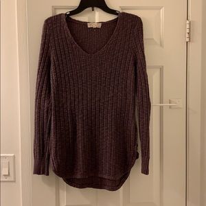 Purple knit sweater